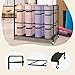 predolo Yoga Mat Storage Rack Workout Equipment Cart Multifunction Supplies Yoga Mat Holder Home Gym Storage Rack for Dumbbells