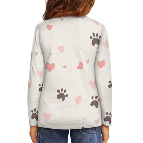 Cute Tops for Girls 3-16 Cute Crew Neck Tees Long Sleeve Shirts Kids Athletic Top Trendy Blouse for Casual Holiday3