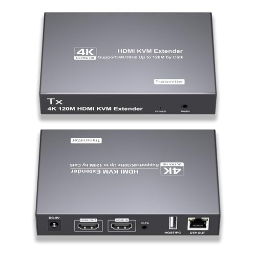 Extension HDMI KVM pour piloter votre PC du salon via câble Cat6 à 120m