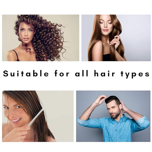 Image of Paddle Hair Brush with Back Mirror for Makeup- Portable Cushioned Hair Comb Brush for Men & Women, Ultra Soft & Flexible Nylon Bristles Great for Travel Detangling Hair Comb for All Hair Types