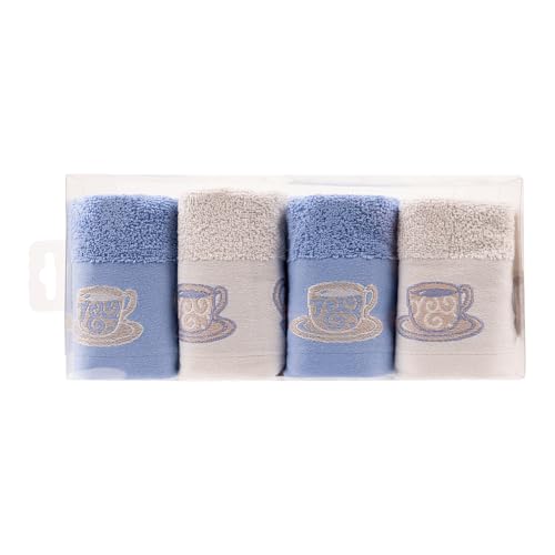 BOSKIMO Paños de Cocina Algodón Premium – Pack de 4 Trapos de Cocina Microfibra y Rizo, Trapos Cocina Algodón Absorbentes, Paños de Limpieza – Fabricado en Portugal