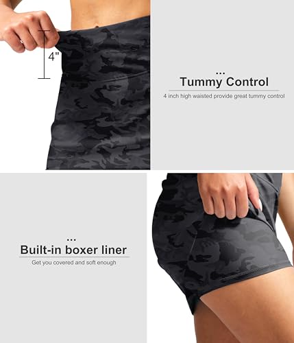 Image of SANTINY Women's 17'' Long Swim Skirt with Pockets High Waisted Modest Tummy Control Swimsuit Skirt Bathing Suit Bottoms