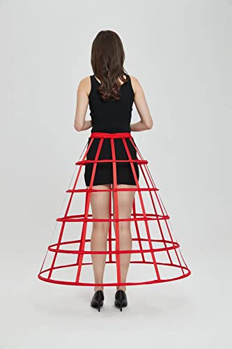 Image of Women Crinoline Petticoat Hoops Skirt Short Half Slip Underskirt for Girls Wedding Bridal Underskirt Slip