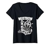 Ostsee Wustrow Geschenkidee. Damen Wustrow T-Shirt mit V-Ausschnitt