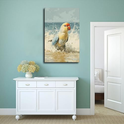 Impression sur toile de perroquets de qualité supérieure pour chambre - 4
