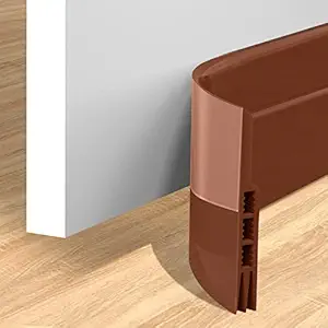Door Sweep, Weather Stripping Under Door Draft Stopper Door Insulation Soundproof for Door Bottom Bugs Stopper,( Brown 2