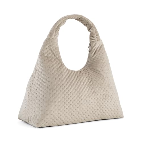Bolsa PUMA UP Velvet Large de 14 litros en color gris ratón y beige de tamaño OneSize 3