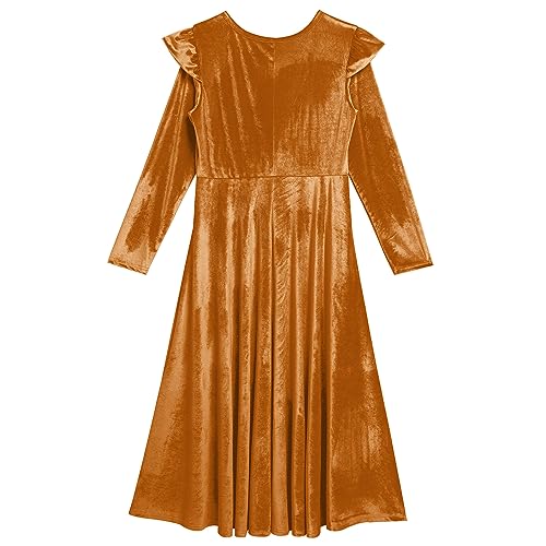 Mommy and Me Dress Ruffle Long Sleeve Casual Christmas Party Velvet Dress Mother Daughter Family Matching Dress Clothes4