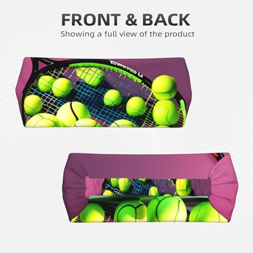 Elastic Sports Headband Hairband BROLEO Funny Tennis Racquets and Tennis Balls Printing Quick Drying, Moisture Wicking2