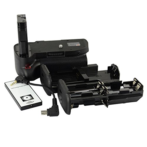 DSTE® Pro IR Remote MB-D5100 Vertikaler Batteriegriff Kompatibel für Nikon D5100 D5200 SLR Digitalkamera wie EN-EL14