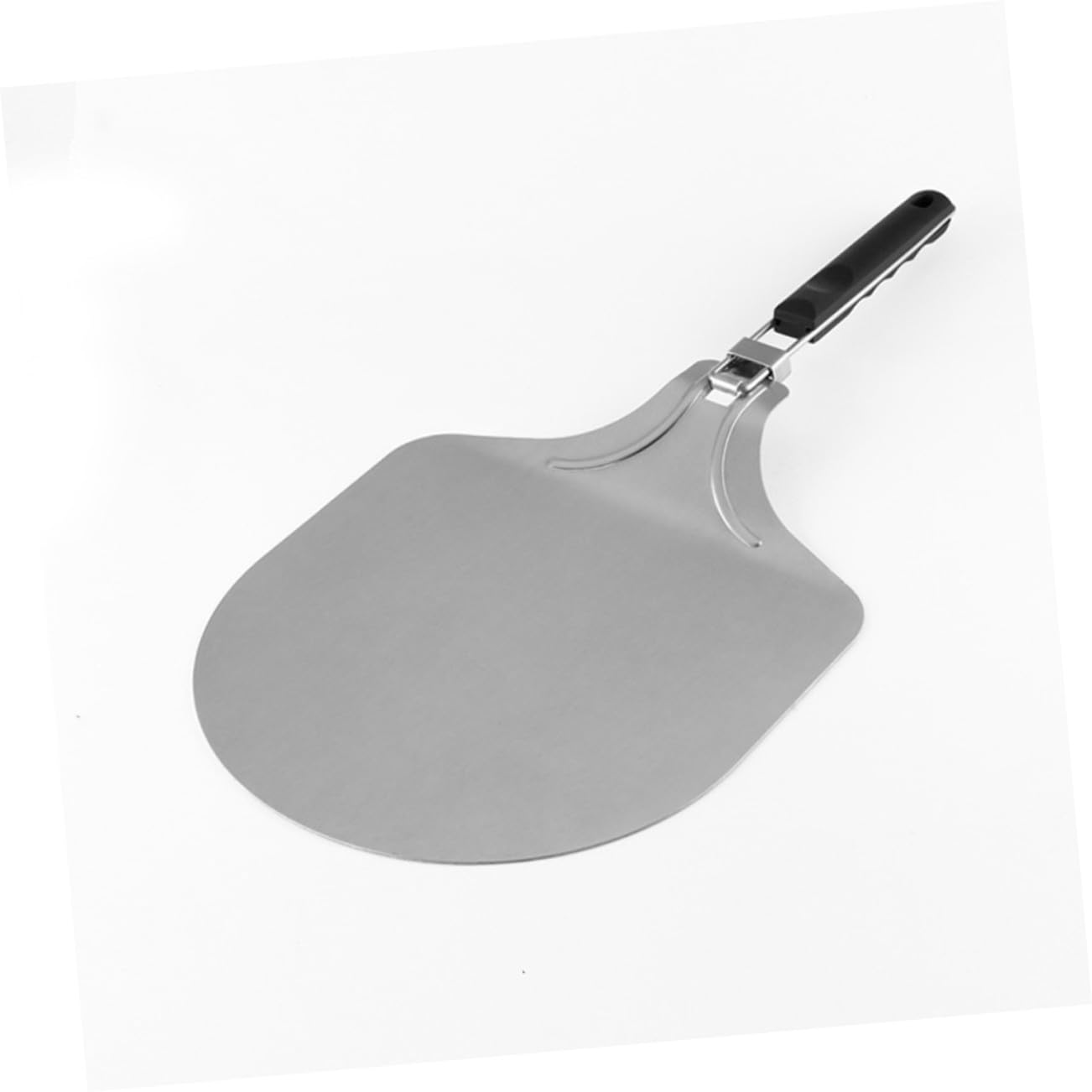 ULTECHNOVO Faltbare Pizzaschaufel aus Edelstahl 12 Zoll Leichter Rostfreier Pizzaschieber mit Rutschfestem Griff für Küche und Zuhause Praktisches Backzubehör für Pizza und Kuchen