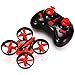 Mini Quadcopter Drone, EACHINE E010 2.4GHz 6-Axis Gyro Remote Control Nano Drone for Kids Adults Beginners - Headless Mode, 3D Flip, One Key Return (Red)