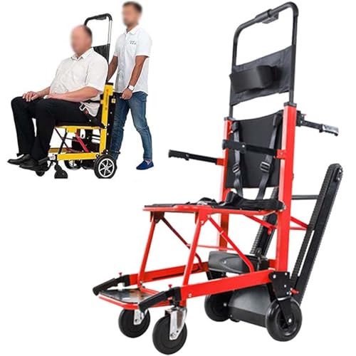 Silla de ruedas eléctrica para subir escaleras, capacidad de 120 kg, plegable y portátil, ayuda a la movilidad para ancianos y discapacitados en escaleras