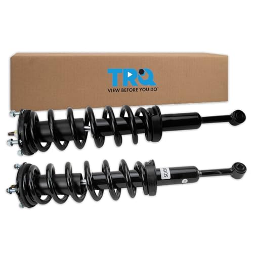 Image of TRQ Front Shock & Spring Assembly Set Compatible with 2008-2022 Toyota Sequoia