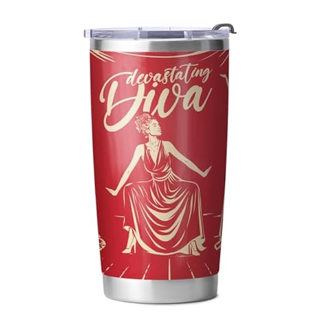 Delta Sigma Theta Sorority Paraphernalia - Official Vendor - 20 oz Stainless Steel Insulated Sublimation Tumbler - Classic
