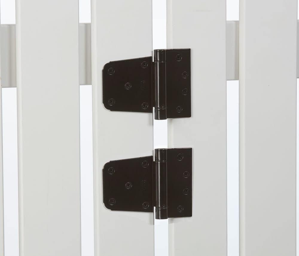 National Hardware N342-592 V279 Extra Heavy Auto-Close Gate Hinge Set in Black