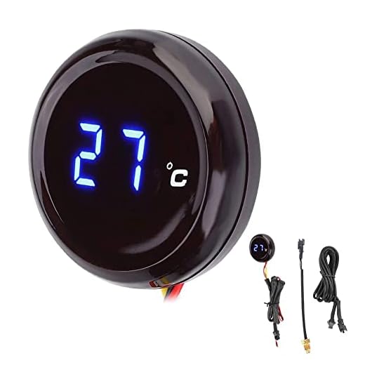 Yctze Motorcycle Termometer Digital termometer Vattentemperatur Meter Gauge för MT-03 / S1000RR / GSX-R600 (blå)