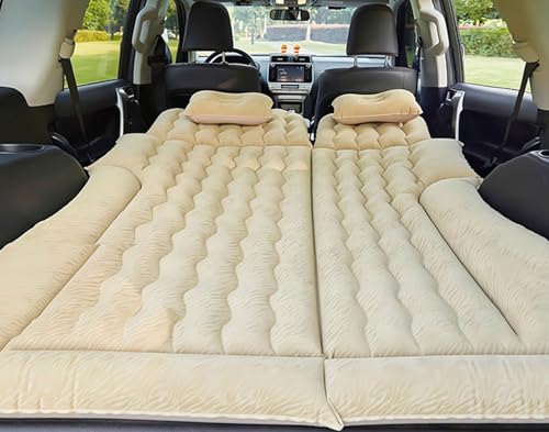 LMYFCL66 Colchon Coche para Audi A5, Colchón Coche Hinchable Cama de Coche Colchon Coche Maletero Cama Inflable Coche,Beige