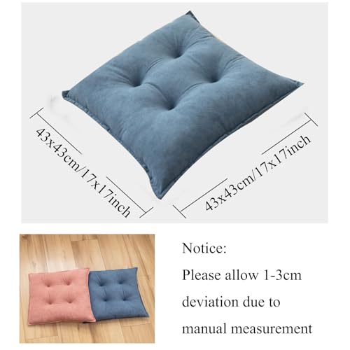 Cojines para silla cuadrados de 17x17 transpirables de alta densidad pack de 4 6
