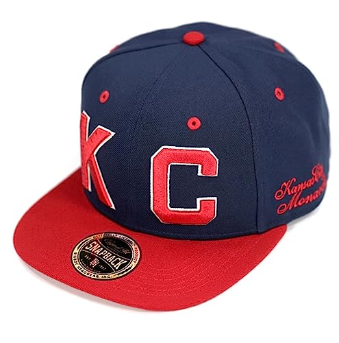 NLBM Negro Leagues M41 Kansas City Monarchs Snapcap Cap Navy miniatura 1