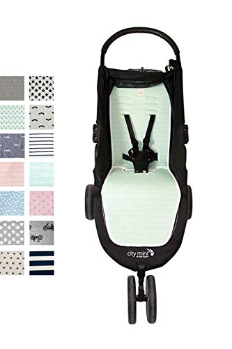 Fundas BCN ® - F61/7001 - Colchoneta para Baby Jogger City Mini®, City Mini 3 ®, City Mini 4 ® - Green Bay