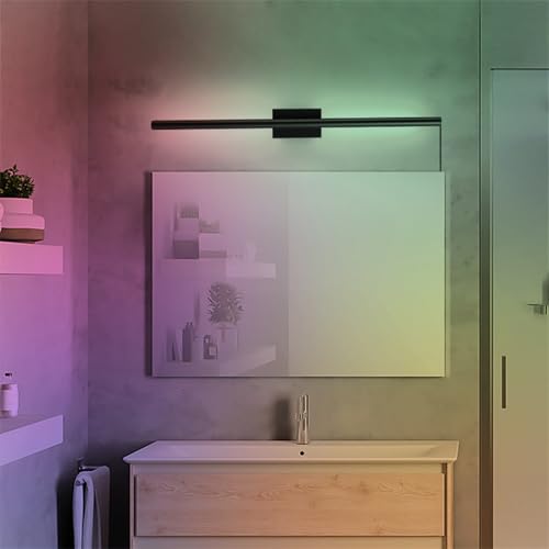Aplique de pared LED RGB regulable interruptor lámpara interior moderna 7