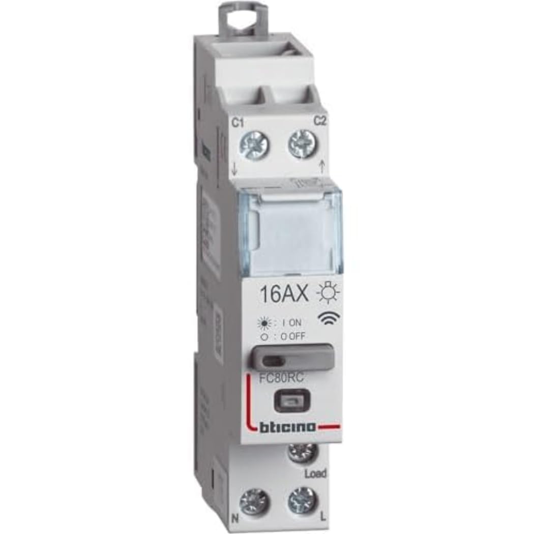 Bticino FC80RC Relais DIN Smart für Lichtsteuerung bis 16A, 1 Modul