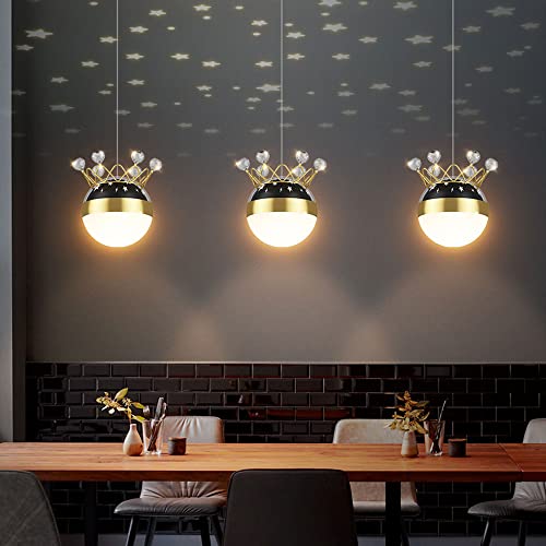 Luminaire de chambre créatif au fini globe moderne avec veilleuse étoilée à LED intégrée