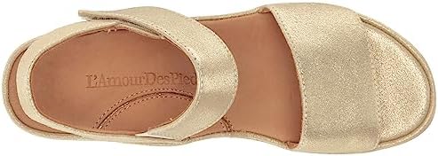 L'Amour Des Pieds Women's Heeled Sandals, Gold, 11 | Image 4