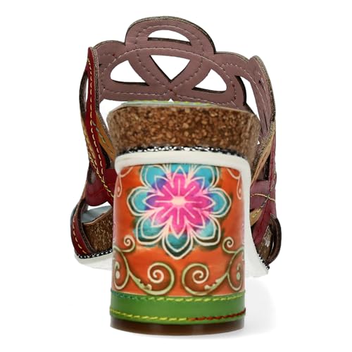 Mules en cuir Laura Vita Framboiseo 32 la quintessence du design féminin
