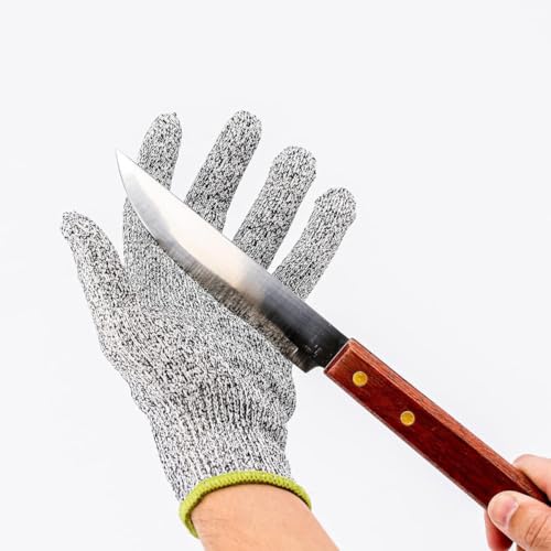 Par De Luvas Anti Corte Profissional Proteção Malha Aço Churrasqueiros Cozinha Açougue Segurança de