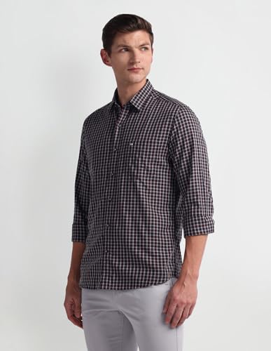Image of Arrow Men's Cotton Solid Slim Fit Shirt