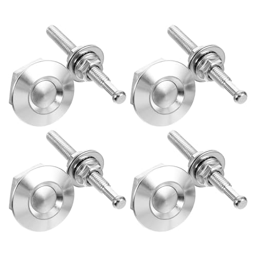 Kit de goupilles de capot pour voiture 30 mm argenté en lot de 4 pièces YARNOW