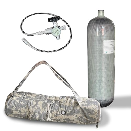 CE(No DOT) 6.8L 4500psi pcp air tank with M18*1.5 thread Dual Gauge Valve