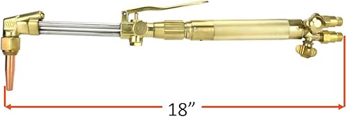 Miniatura 2 de Antorcha de oxicombustible resistente compatible con Harris con válvulas de retención + punta de corte + punta de soldadura + punta de calentamiento
