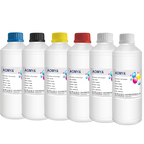 Encre transfert thermique DTF haute densité Aomya 1000 ml pour une impression textile sans bêtise