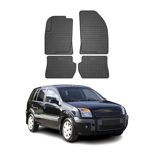 Tapis de Sol Toutes Saisons en Caoutchouc Compatible avec Ford Fusion 2002-2012 | Revêtement de Sol pour Voiture 3D - Intérieur antidérapant - Bords Hauts...