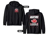 Naruto Shippuden Akatsuki Shinobi Org Front Back Anime Zip Hoodie