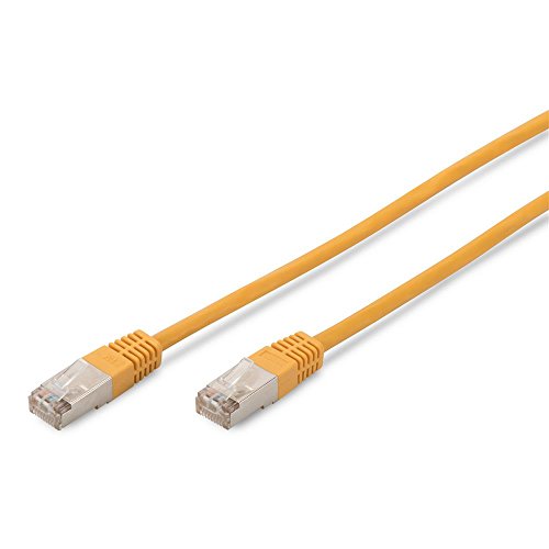 Digitus Patch Cable, SFTP, CAT5E, 5M, yellow cavo di rete Giallo, Cat-5e - 5 m, Cavo patch - SF-UTP - PVC