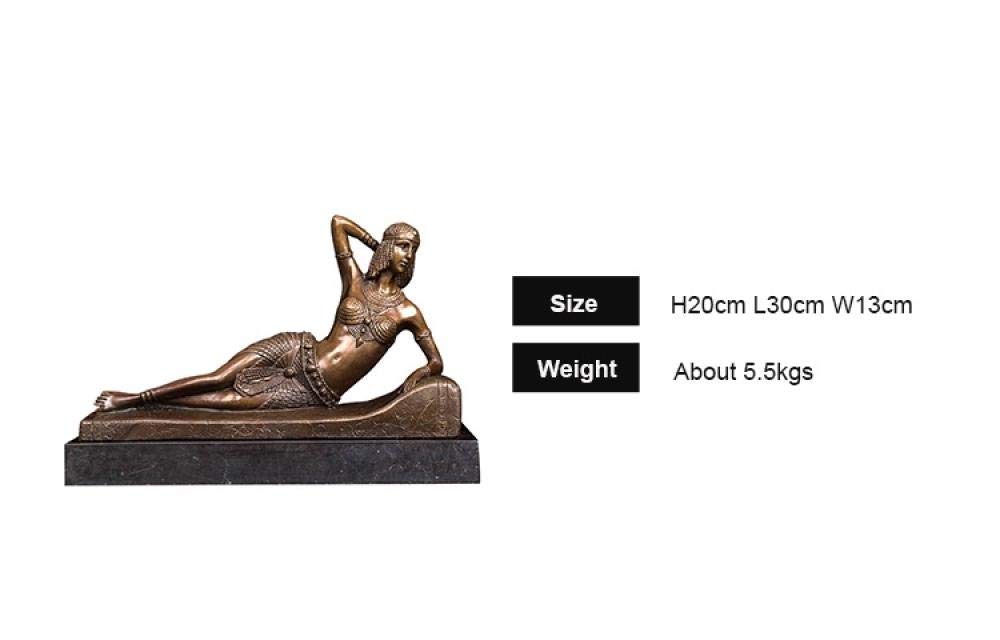 Amazon.co.jp: 彫刻キャラクターデコレーション 銅の彫刻裸の女性の