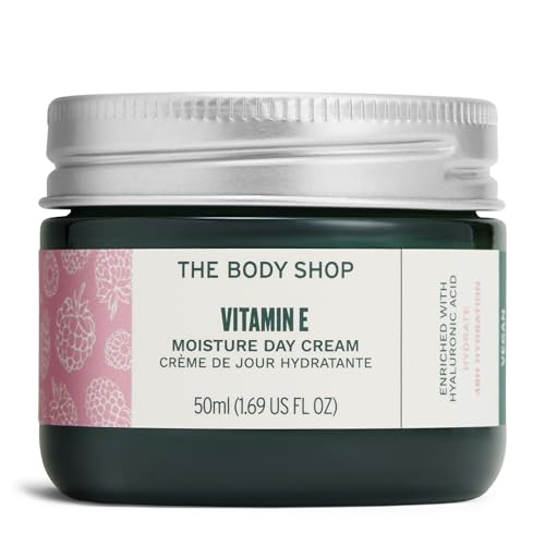 The Body Shop Vitamin E Moisture Cream – Fast Absorbing – Hydrates, Moisturizes and Protects – For Dehydrated Skin – 1.7 oz