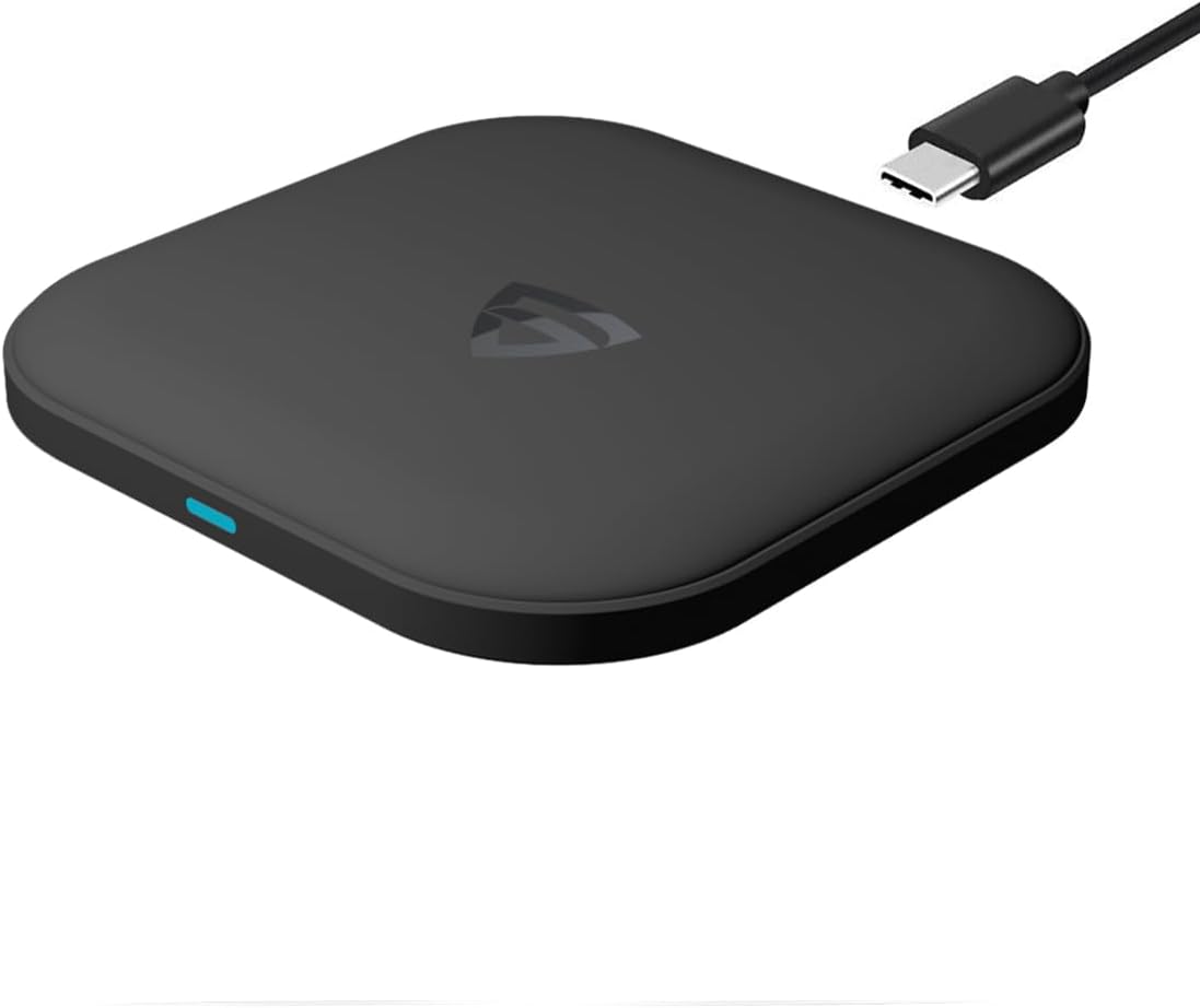 RAEGR Arc One 15W Type-C PD | Made in India | Qi-Certified Wireless Charger with Fireproof ABS for iPhone 16/15/14/13 Series, Galaxy S25/S24 Series, Pixel 8/7 Series, OnePlus 9/9 Pro - Black RG10450