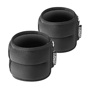 USINGFIT gewichtsmanchetten pols- & enkelgewichten enkel pols gewicht 2 * 0,5Kg / 2 * 1Kg / 2 * 1,5Kg / 2 * 2Kg voet benen armen gewichten polsgewicht, voor fitness, gymnastiek, hardlopen