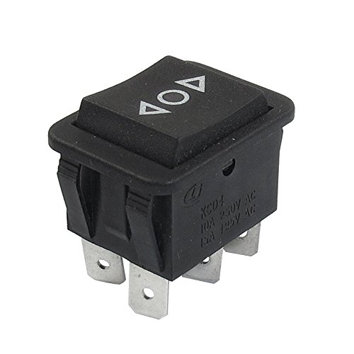 Funnytoday365 12V 6-Pin Dpdt Power Window Momentary Rocker Switch Ac 250V/10A 125V/15A Switch