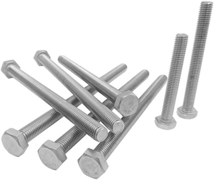 2pcs M6*120mm outer hexagon screw full thread lengthing bolt machine nail 6.8 grade 304 stainless steel TYPE1559