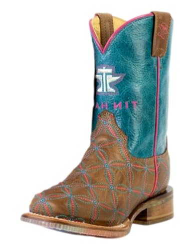Tin Haul Western Boots Girl Twister 1 Child Brown 14-018-0101-5105 BR