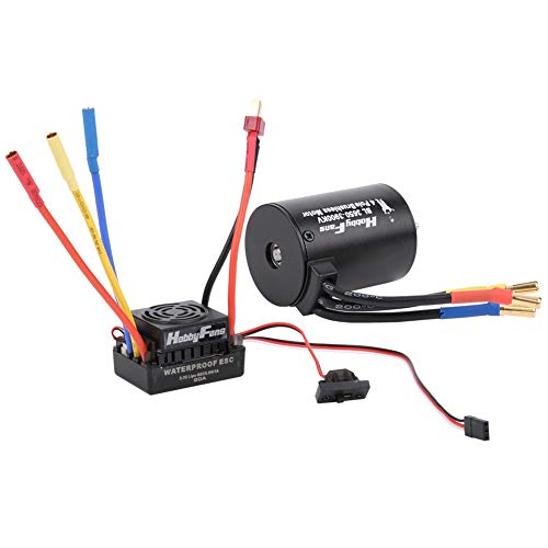 3650 3900KV RC Car bezszczotkowy silnik 60A Wodoodporny zestaw ESC Pasuje do akcesoriów do ciężarówek 1/10 RC