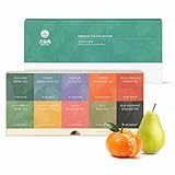 OSULLOC Premium Tea Collection (40 count, 10 flavors x 4 ea), Carefully Curated Tea Sampler - Tea Gift sets for Tea lover, Self Care Gift Box, Premium Organic Pure & Blended Tea from Jeju