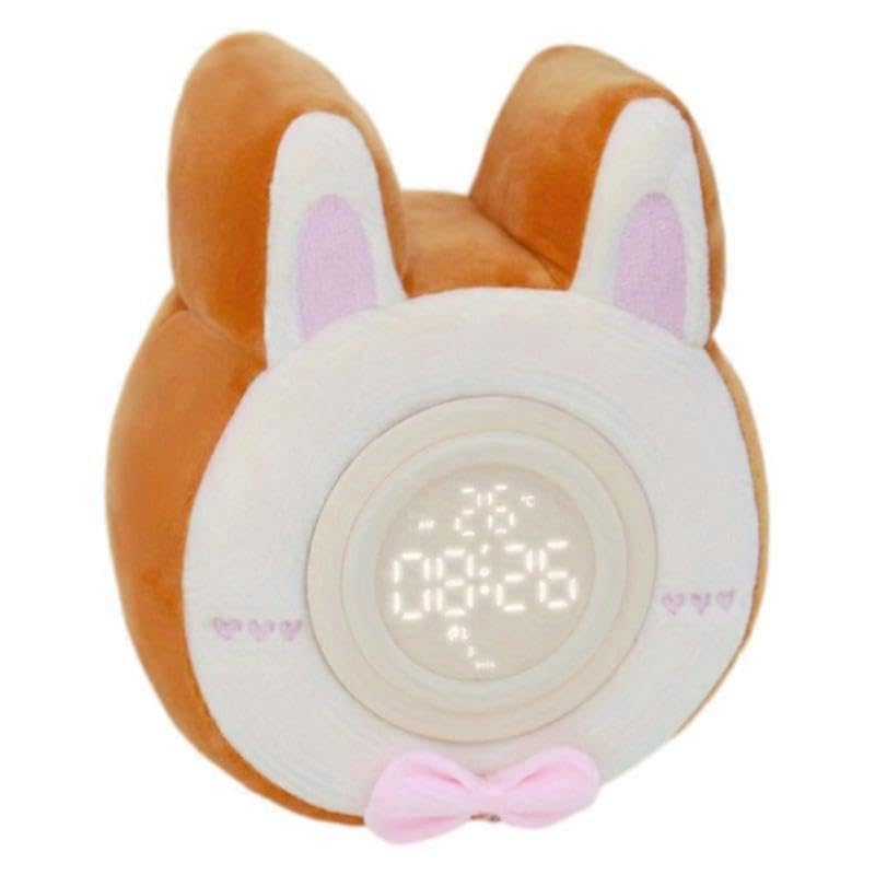 Réveil lampe de chevet lapin tactile rechargeable pour chambre d'enfant