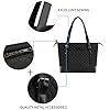 KROSER Sac Cabas Femme pour Ordinateur Portable 15,6 pouces, Sacoche pour Ordinateur, Sac de Cours Tolie, Grand Sac à Main pour Shopping Travail Quotidien Voyage, Tote Bag, Noir #3